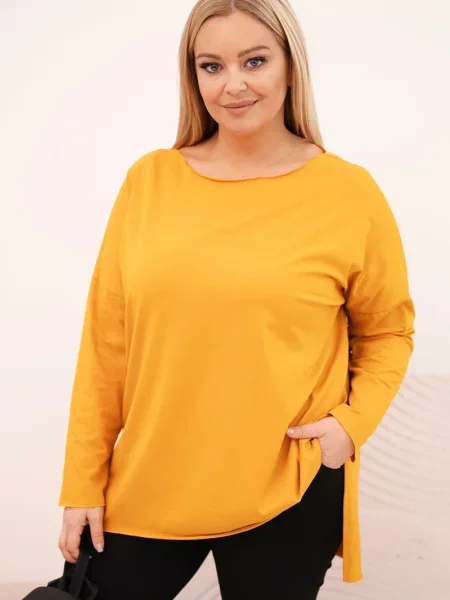 Bluză Kesi cu mâneci lungi lungă negru