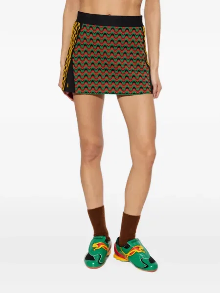 Fusta mini Puma tricotate verde