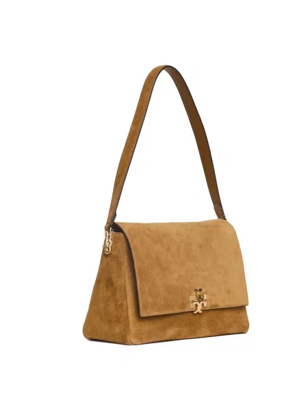 Torebka Tory Burch zamszowa brązowa