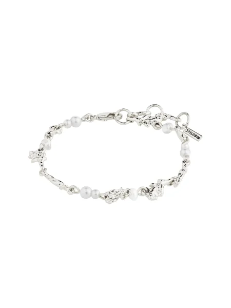 Pilgrim Zapestnica srebrna / biserno bela