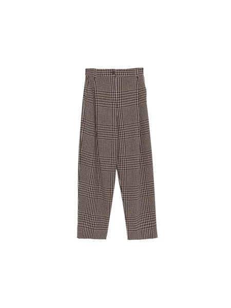 Spodnie Emporio Armani brązowe