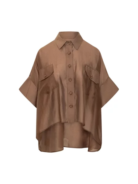 Koszula Le Sully Studio brązowa