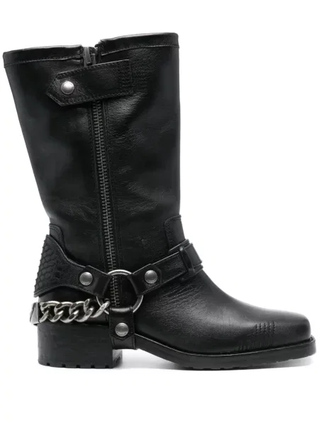 Botine Zadig&voltaire din piele biker negru