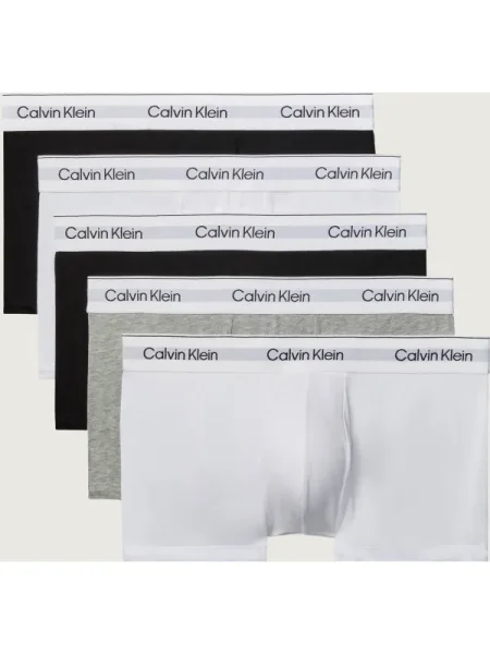 Boxeri Calvin Klein Low Rise Trunk Multicolor M alb
