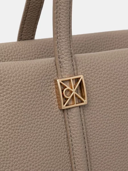Calvin Klein Shopper táska világosbarna bézs