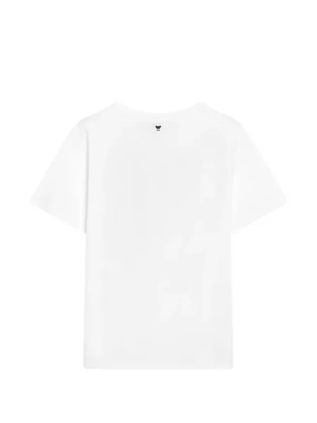 Tricou Weekend Max Mara cu model floral cu imagine alb