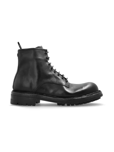 Botki Dolce And Gabbana skórzane czarne