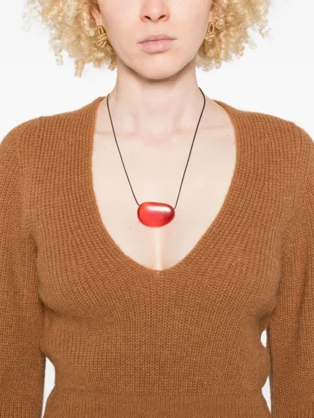 Pulover Twinset cu decolteu în V maro