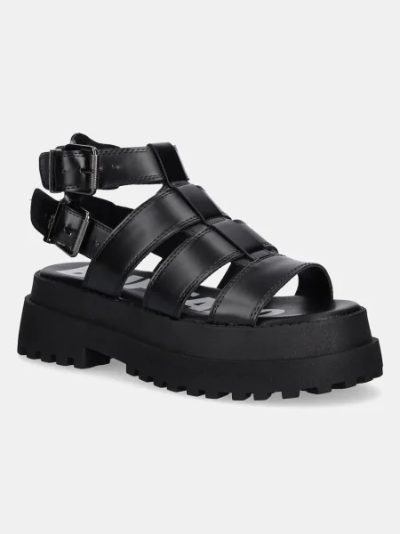Buffalo sandale Pluto Gld femei cu platforma negru