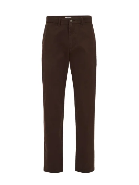 WE Fashion Pantaloni eleganți închis maro