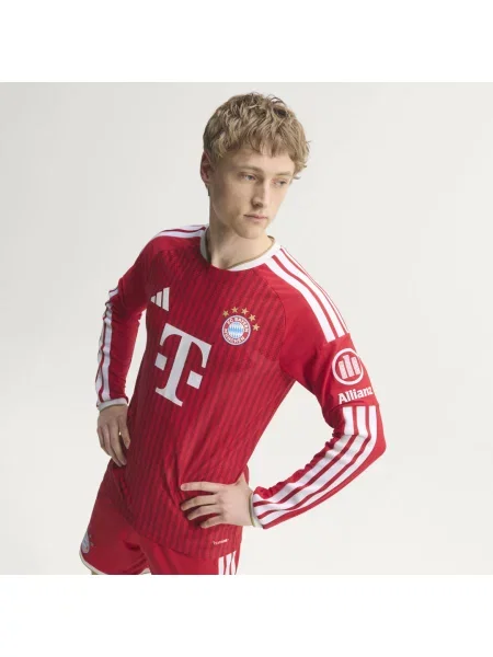 Koszulka podstawowa z długim rękawem FC Bayern Authentic biała