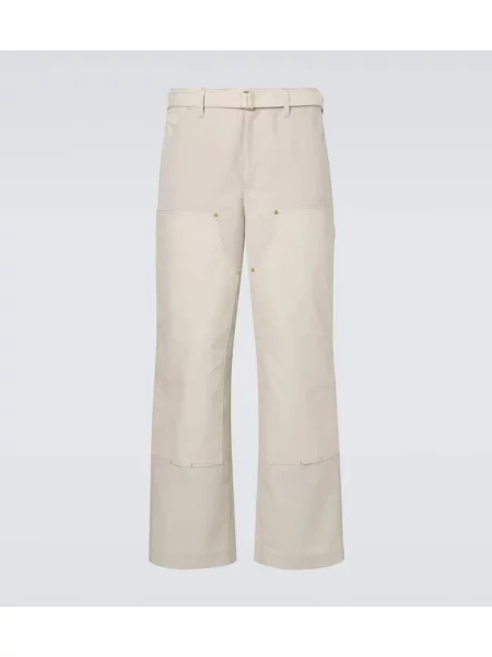 Široké kalhoty Sacai bílé