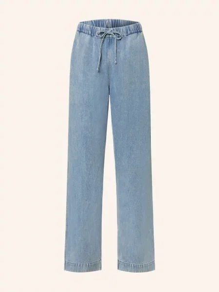 Samsøe Samsøe Kalhoty Sahoysa V Džínovém Vzhledu denim blue modré
