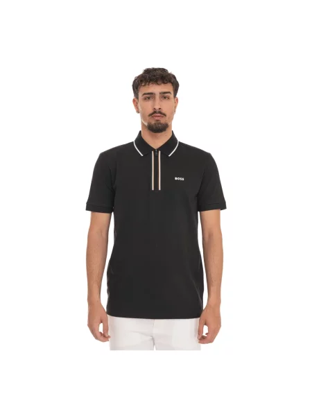 Koszulka polo Boss czarna