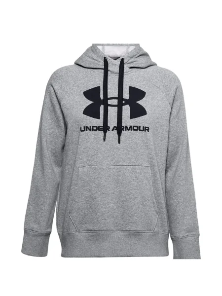 Hanorac cu glugă Under Armour cu autograf gri