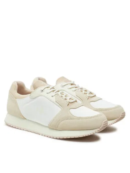 Calvin Klein Jeans Sneakersy Runner Laceup Low Mg Media Écru