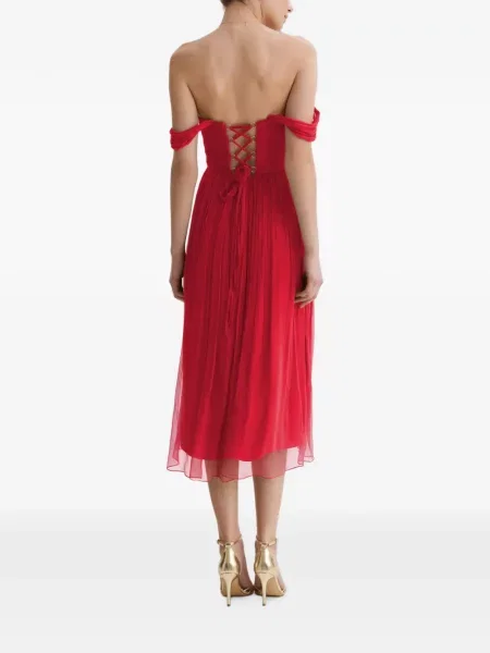 Rochie midi Framboise roșu