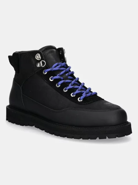 Обувки от набук GARMENT PROJECT Olaf Lace-Up Boot черно
