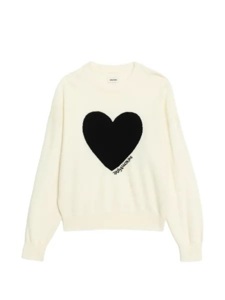 Pulover Zadig&voltaire cu motiv cu inimi