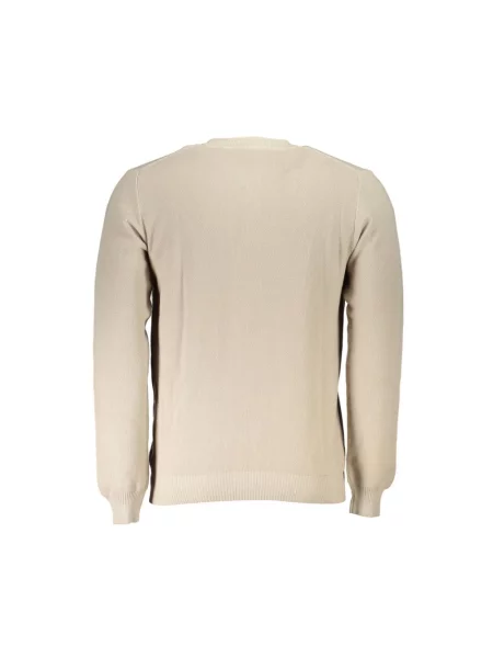 Sweter North Sails z dekoltem w serek beżowy