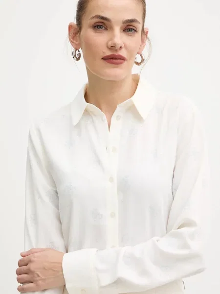 Сорочка Guess regular класичний комір бежевий