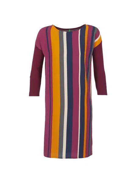 Šaty Benetton vínová