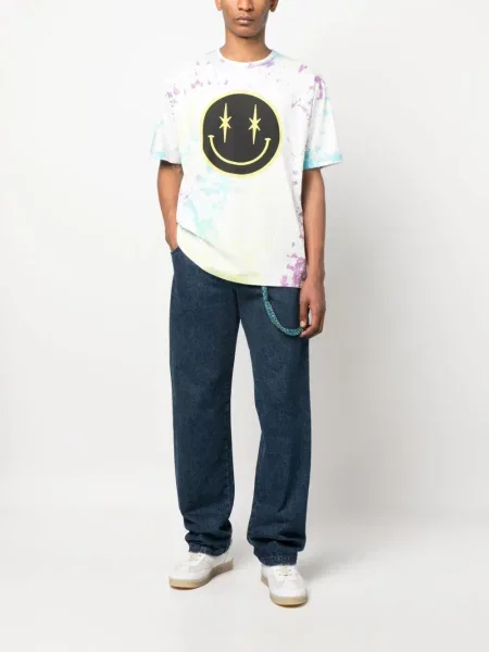 Tie-dye marškinėliai Phipps balta