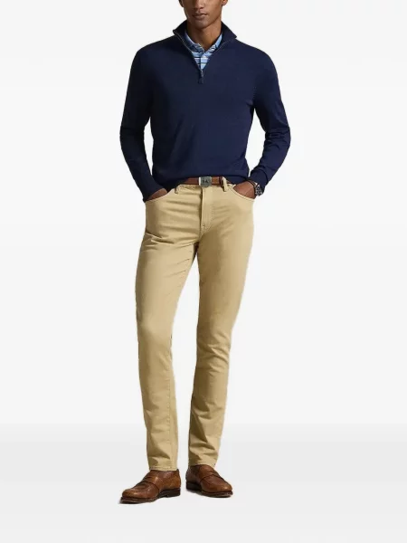 Bőr húzózsinór pólóing Polo Ralph Lauren barna