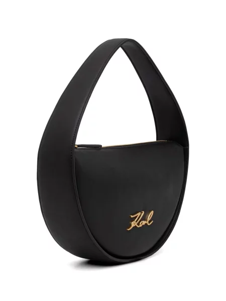 Shopper kabelka Karl Lagerfeld s autogramem černá
