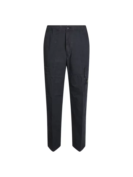 Spodnie Stone Island z kamieniami czarne