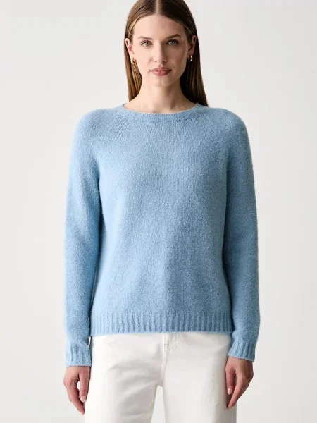 Weekend Max Mara pulover pentru femei cu amestec de lână WKDGHIACCI albastru