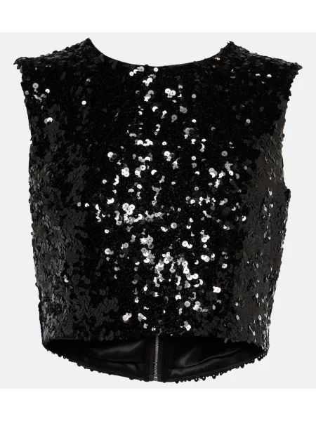 Топ Dolce&gabbana изрязани черно