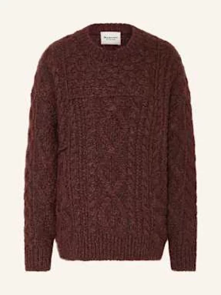 Marant Étoile Sweter Oversize Deotille rot brązowy