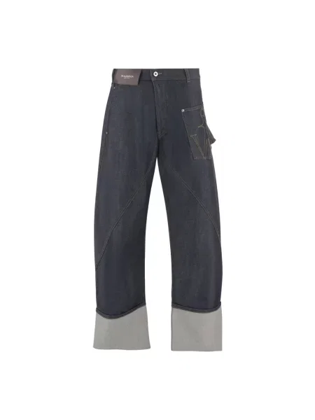 Szerokie jeansy Jw Anderson niebieskie
