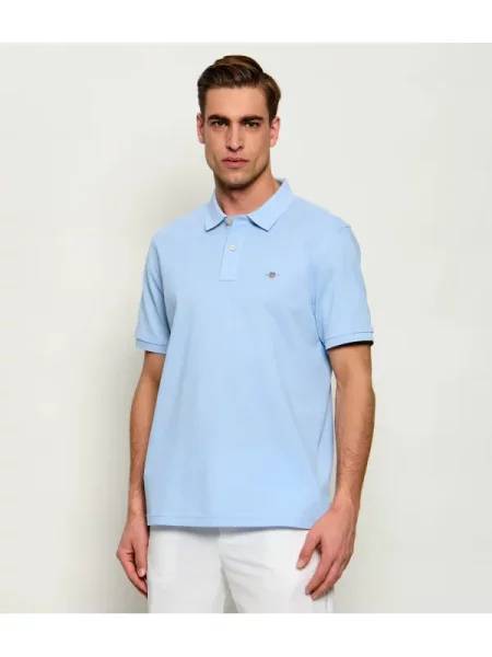Tricou polo Gant albastru