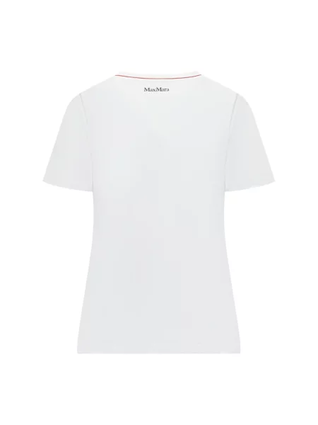 Koszulka Max Mara Studio z krótkim rękawem biała