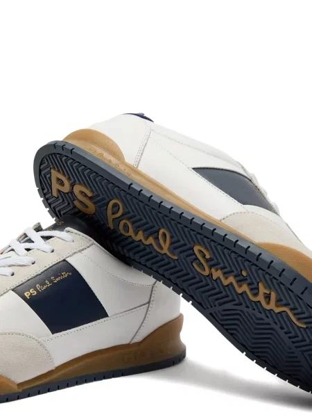 Sneakerși Paul Smith din piele alb