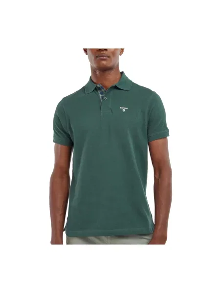 Barbour polo Tartan Pique Polo zielona