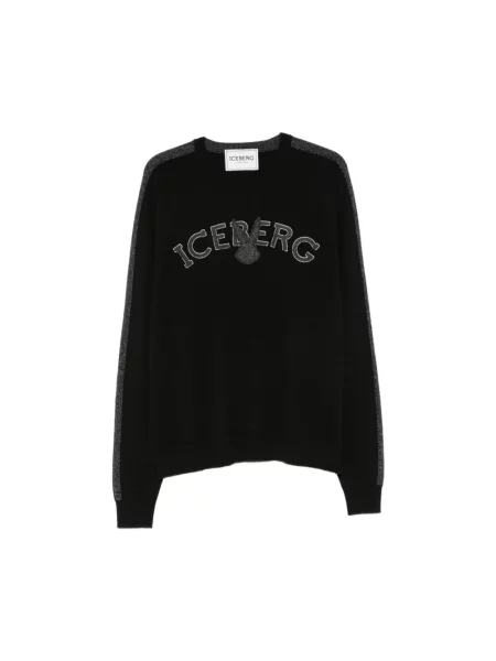 Sweter Iceberg z logo czarny