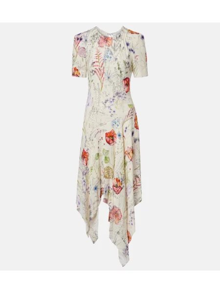 Rochie midi Mcqueen cu model floral până la genunchi de costum