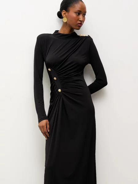 Answear.LAB rochie maxi mulata negru