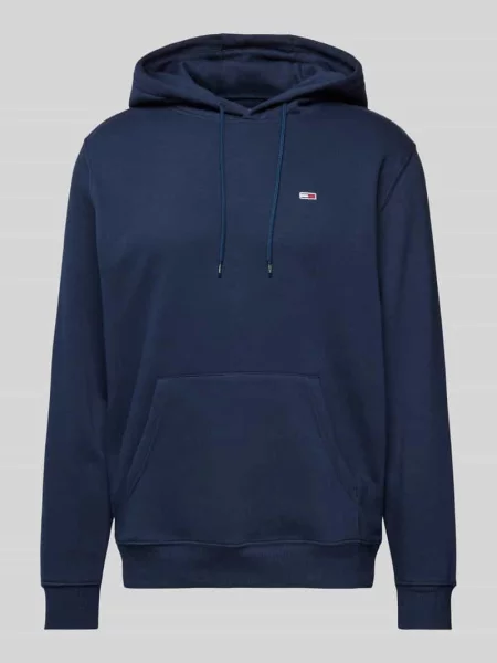 Bluza o kroju regular fit z kapturem i wyhaftowanym logo Tommy Jeans granatowa