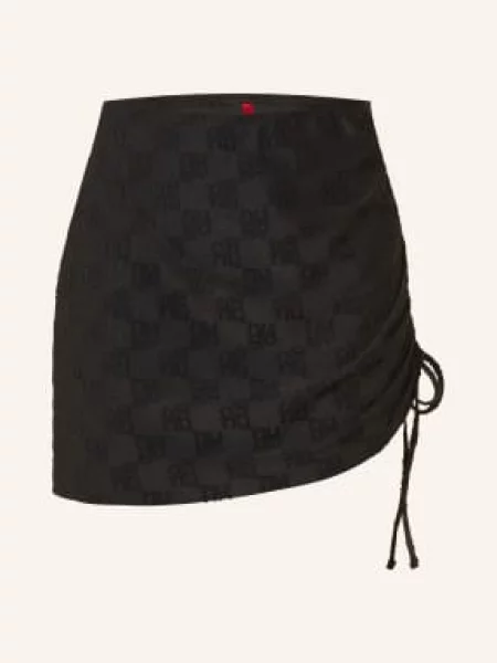 Hugo Spódnica Z Dżerseju Terry schwarz czarna