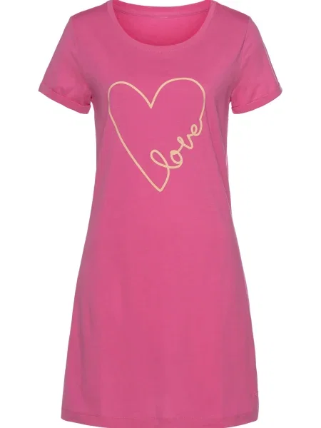 VIVANCE Tricou deschis / roz galben