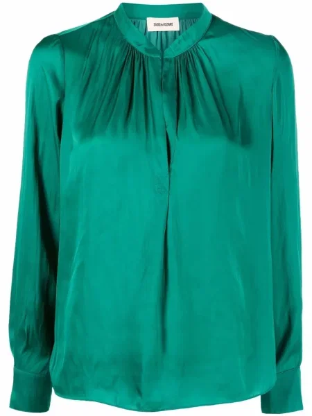 Bluză Zadig&voltaire din satin verde