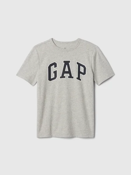 GAP Tricou amestecat / negru / alb gri
