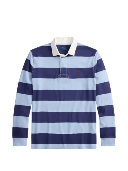 Șosete Polo Ralph Lauren cu model herringbone cu broderie plasă albastru