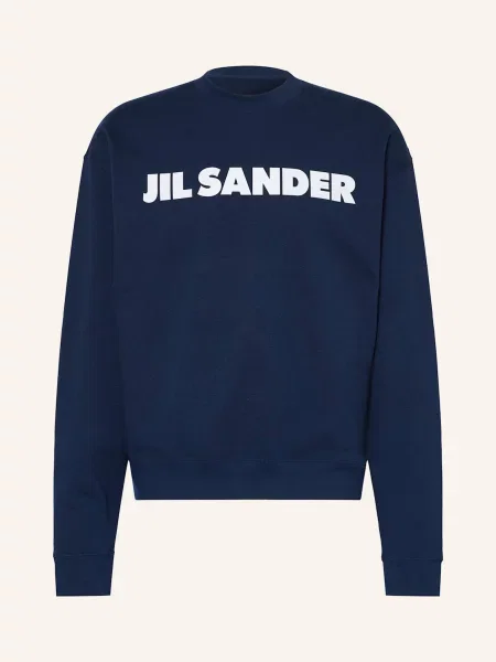 Jil Sander Bluza Nierozpinana blau niebieska