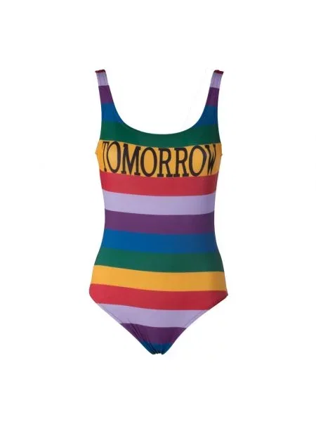 Wielobarwność stroj jednoczęściowy Alberta Ferretti