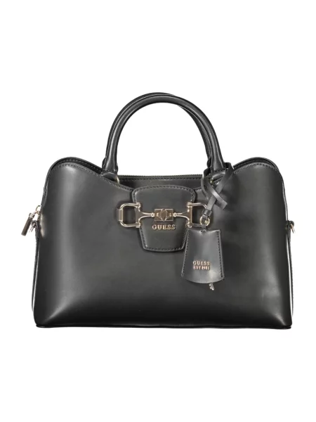 Guess torebka tote z imitacji skóry JANIE czarna